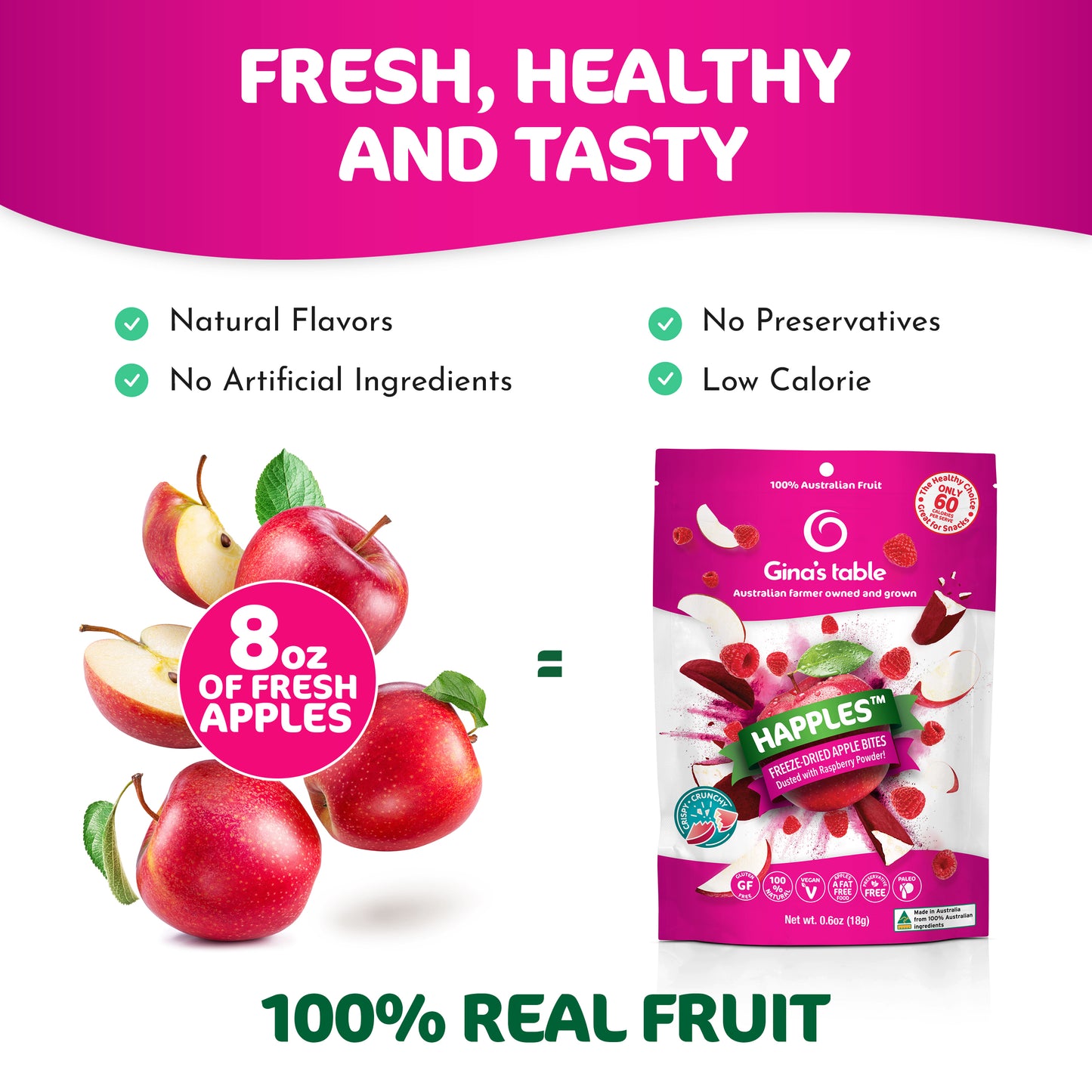 Apple & Raspberry Happles 10-Pack