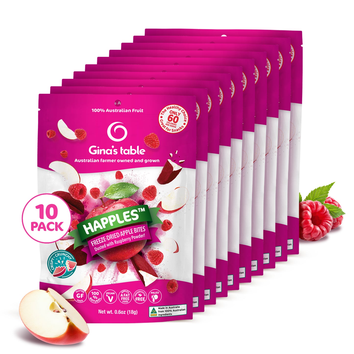 Apple & Raspberry Happles 10-Pack