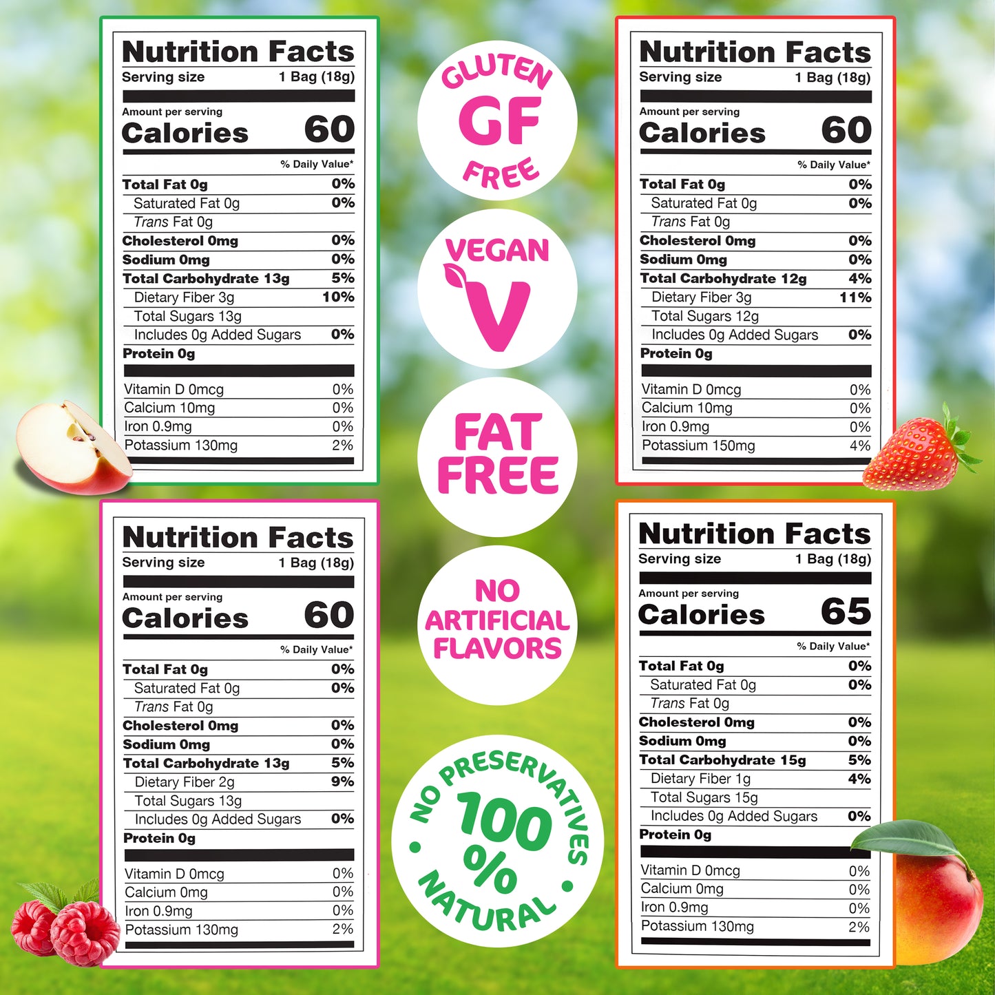 Happles - Freeze Dried Apples Variety Pack