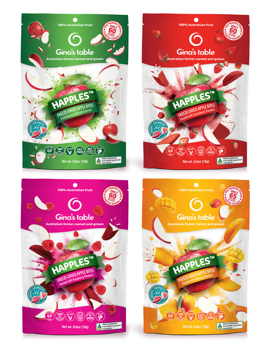 Happles - Freeze Dried Apples Variety Pack