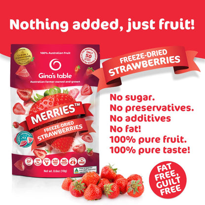 Freeze Dried Strawberries - 10 pack