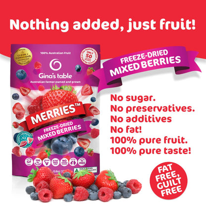 Freeze Dried Mixed Berries with Strawberries - 10 pack