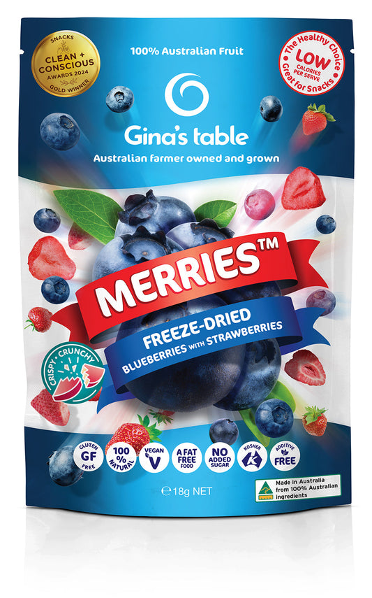 Freeze Dried Blueberries with Strawberries