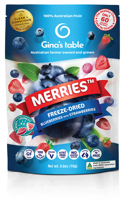 Freeze Dried Blueberries with Strawberries - 10 pack