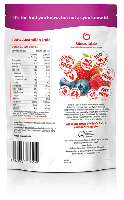 Freeze Dried Mixed Berries