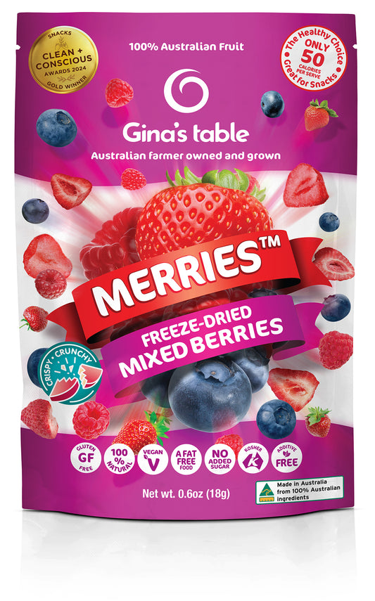 Freeze Dried Mixed Berries with Strawberries - 10 pack